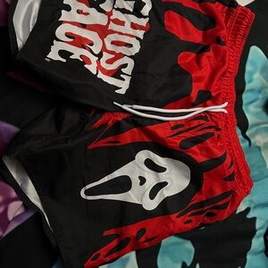 Ghost face swim shorts